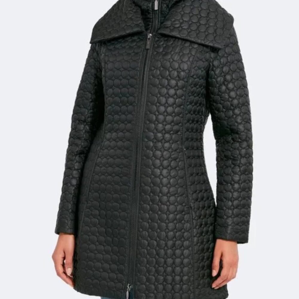 Dawn Levy Black Quilted Puffer Coat
